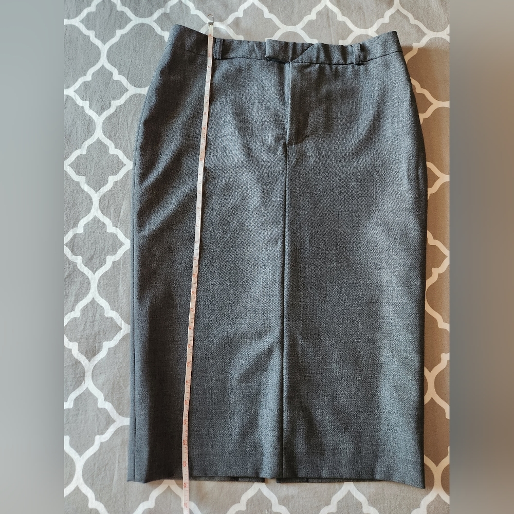 Paul & Joe Women's Gray Wool Pencil Skirt, size FR 38 (US 6) - Picture 7 of 8